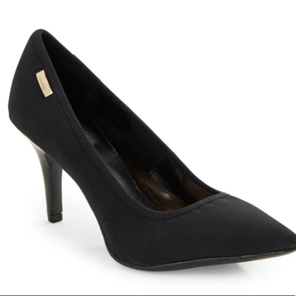 Calvin Klein Black NITZA Stretch Heel